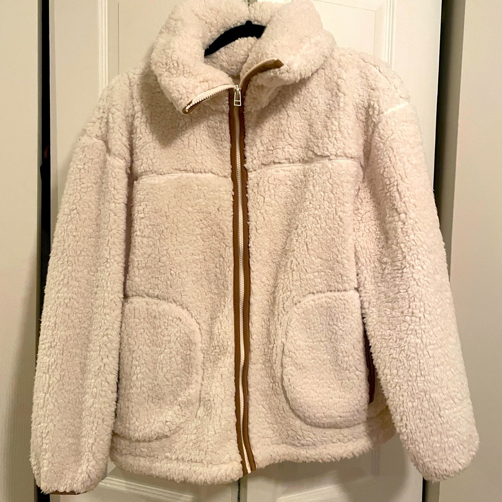 Sherpa zip up jacket